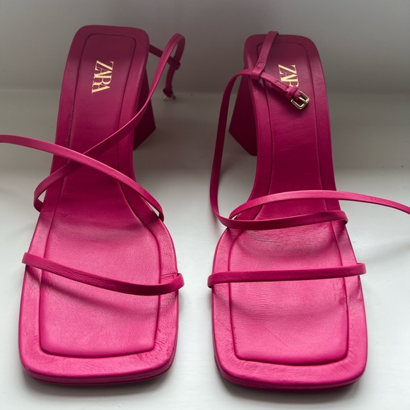Zara Shoes Hot Pink Zara Heels Poshmark